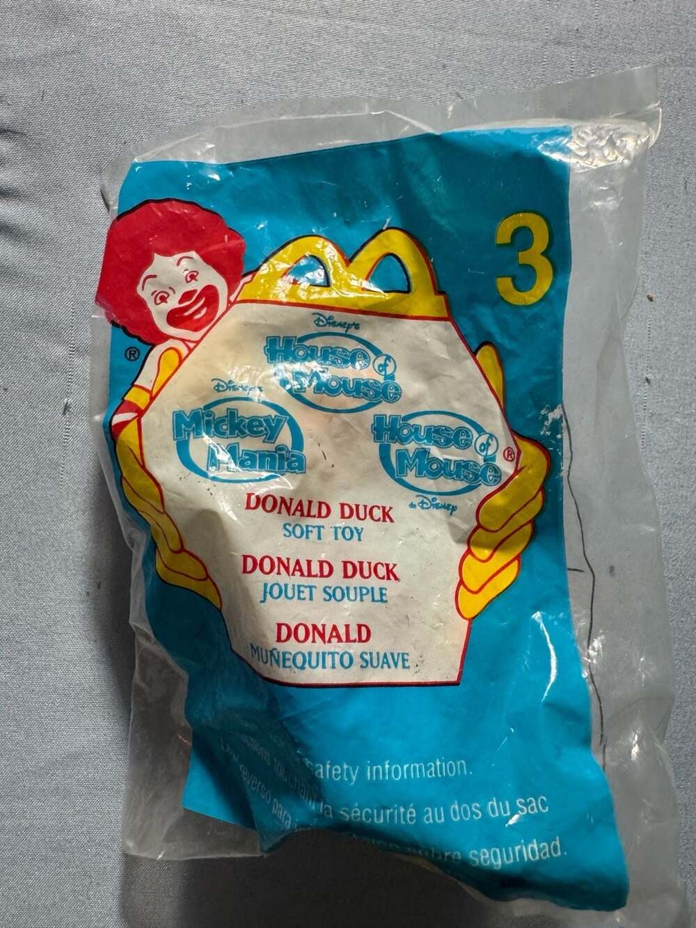 McDonalds Disney House Of Mouse Donald Duck Soft Toy 3